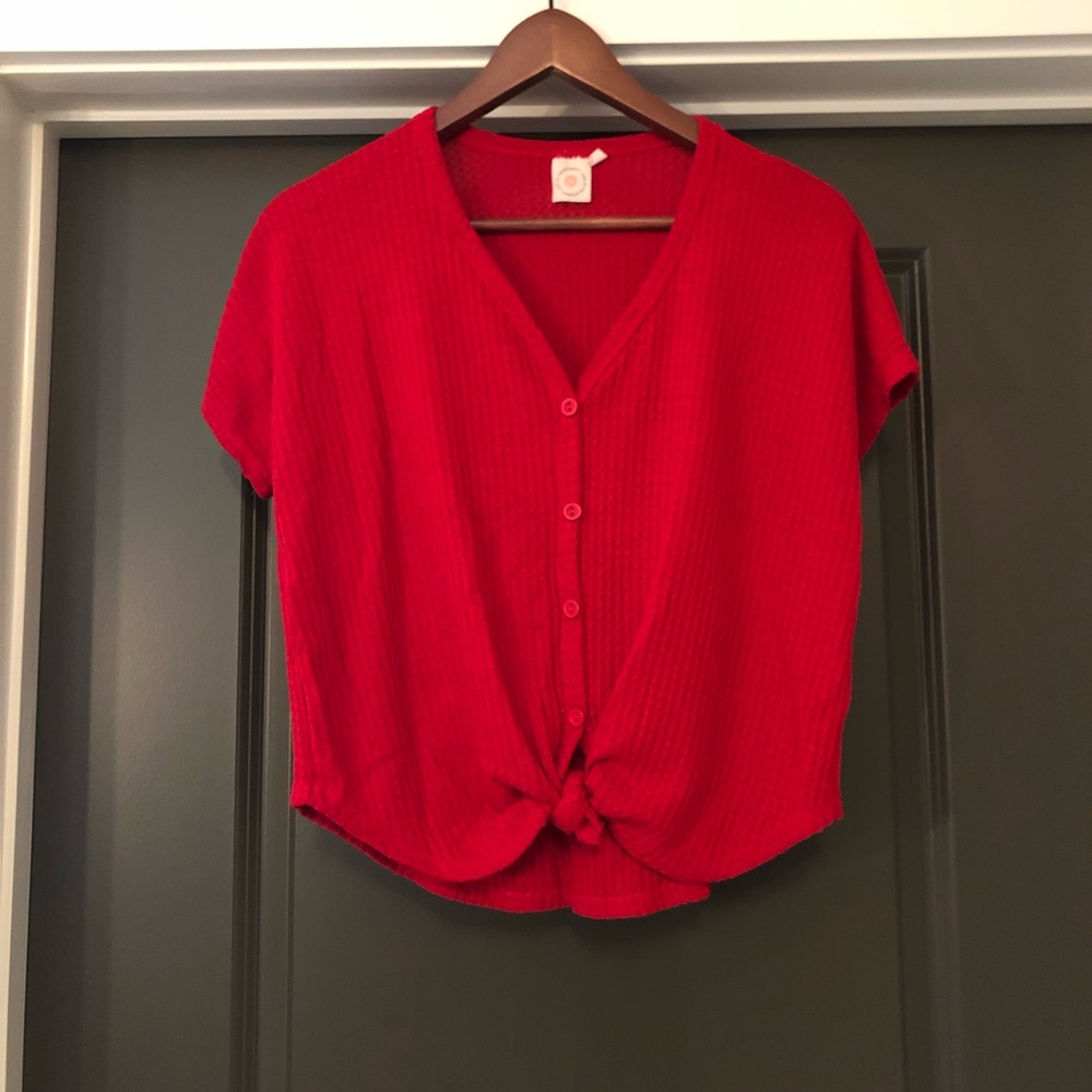 🌺 Live in the moment Red Women’s Shirt Size S - Picture 7 of 8